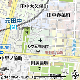 京都府京都市左京区田中西樋ノ口町周辺の地図