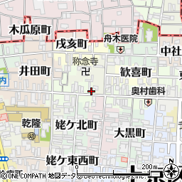 京都府京都市上京区新猪熊東町341周辺の地図