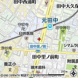 京都府京都市左京区田中里ノ内町周辺の地図