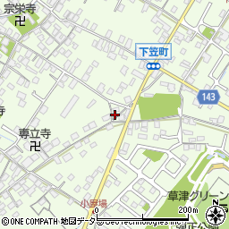 滋賀県草津市下笠町851-1周辺の地図