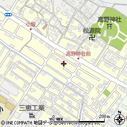 滋賀県栗東市高野494-1周辺の地図