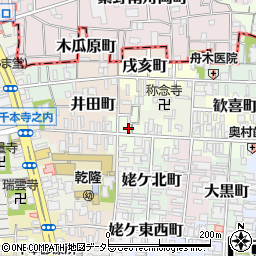 京都府京都市上京区新猪熊東町周辺の地図