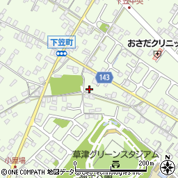 滋賀県草津市下笠町661周辺の地図