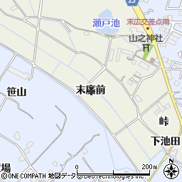 愛知県大府市共和町末廣前周辺の地図