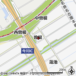 愛知県刈谷市今川町曽根周辺の地図