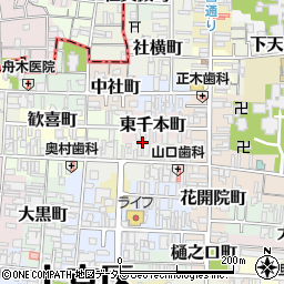 京都府京都市上京区大猪熊町周辺の地図