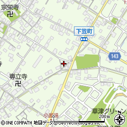滋賀県草津市下笠町962周辺の地図