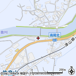 岡山県津山市高尾677周辺の地図