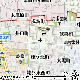 京都府京都市上京区新猪熊東町351周辺の地図