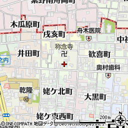 京都府京都市上京区新猪熊東町345周辺の地図