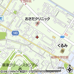 滋賀県草津市下笠町528-6周辺の地図