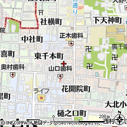 京都府京都市上京区東千本町433周辺の地図
