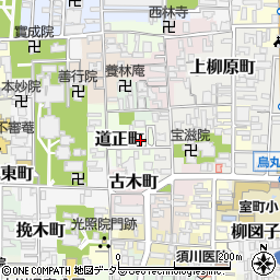京都府京都市上京区道正町461周辺の地図