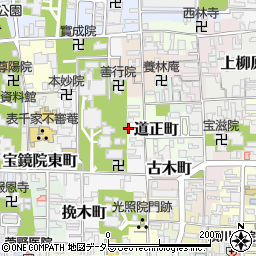 京都府京都市上京区道正町446周辺の地図