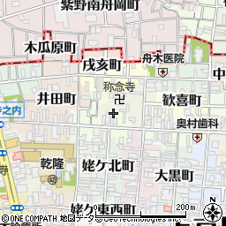 京都府京都市上京区新猪熊東町349周辺の地図