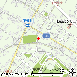 滋賀県草津市下笠町659周辺の地図