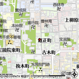 京都府京都市上京区道正町446-2周辺の地図