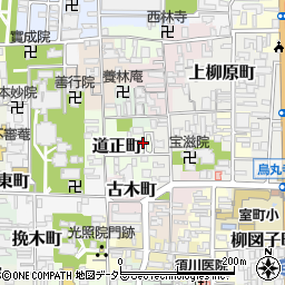 京都府京都市上京区道正町462周辺の地図