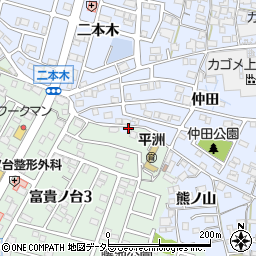 愛知県東海市荒尾町梨ノ木周辺の地図