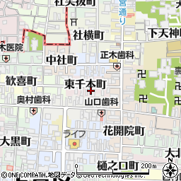 京都府京都市上京区東千本町419周辺の地図