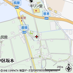 兵庫県多可郡多可町中区坂本118周辺の地図
