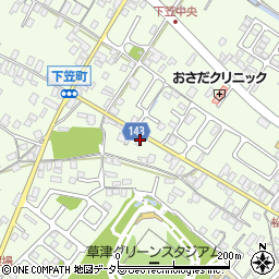 滋賀県草津市下笠町621-3周辺の地図