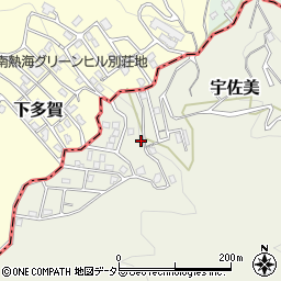 静岡県伊東市グリーンヒル別荘地周辺の地図