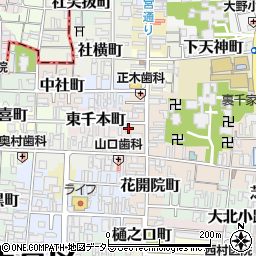 京都府京都市上京区東千本町437周辺の地図