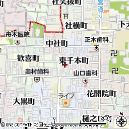 京都府京都市上京区東千本町405周辺の地図