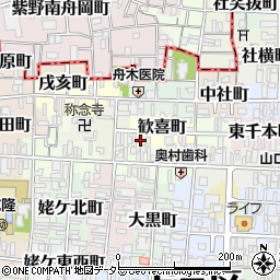 京都府京都市上京区歓喜町241周辺の地図