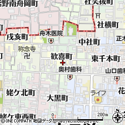 京都府京都市上京区歓喜町228周辺の地図