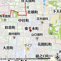 京都府京都市上京区東千本町412周辺の地図