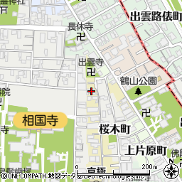 京都府京都市上京区薮之下町418周辺の地図