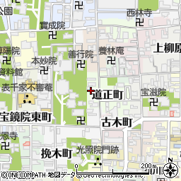 京都府京都市上京区道正町446-3周辺の地図