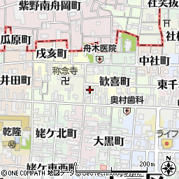 京都府京都市上京区歓喜町253周辺の地図