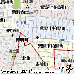 京都府京都市北区紫野中柏野町28-8周辺の地図