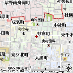 京都府京都市上京区歓喜町245周辺の地図