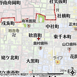 京都府京都市上京区歓喜町220周辺の地図