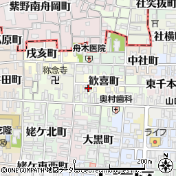 京都府京都市上京区歓喜町243周辺の地図