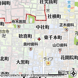 京都府京都市上京区西千本町周辺の地図
