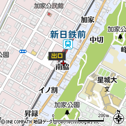 愛知県東海市荒尾町南脇周辺の地図