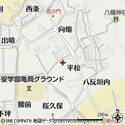 京都府亀岡市千歳町毘沙門平松39周辺の地図