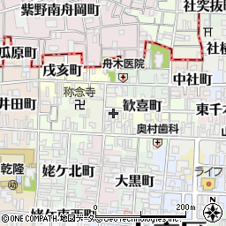 京都府京都市上京区歓喜町252周辺の地図