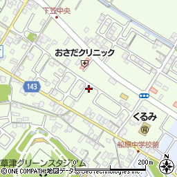 滋賀県草津市下笠町528-4周辺の地図