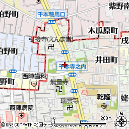 京都府京都市上京区西五辻北町435周辺の地図