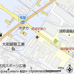 滋賀県栗東市高野247-1周辺の地図