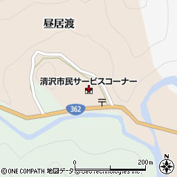 静岡市役所　清沢幼稚園周辺の地図