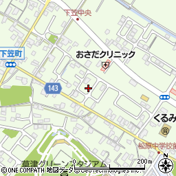 滋賀県草津市下笠町523-19周辺の地図