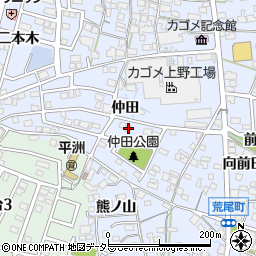蟹江塾本校周辺の地図