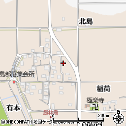 京都府亀岡市河原林町勝林島周辺の地図